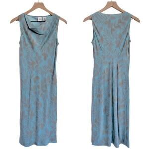 Armani Exchange 100% Silk Floral Midi Dress Size 0